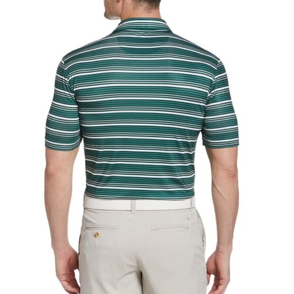 Callaway Polo Mens XXL Stripe Golf Polo Green Polyester - Picture 2 of 13